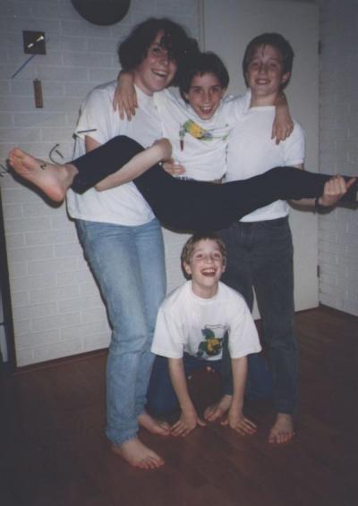 Gekke foto van de kids